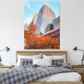 Autumn in City キャンバスプリント (インサイチュ (寝室))