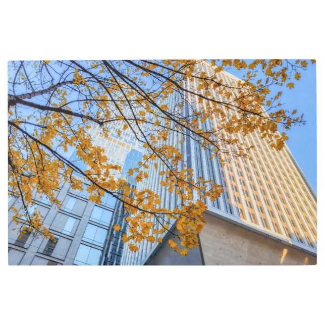 Autumn in City メタルプリント (正面)