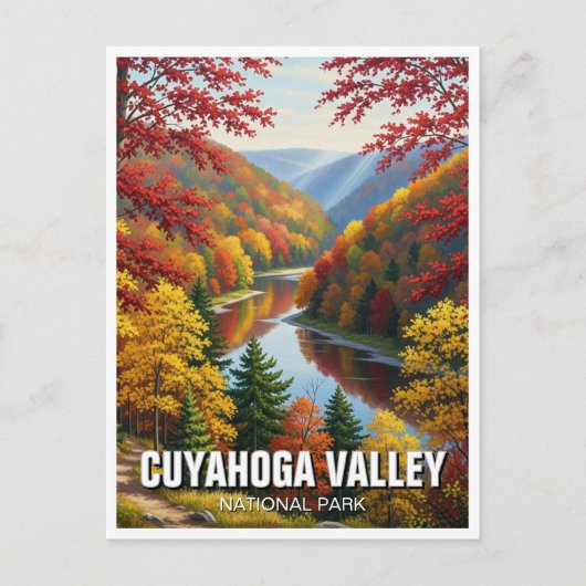 Autumn in Cuyahoga Valley National Park Ohio ポストカード (正面)