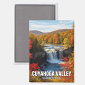 Autumn in Cuyahoga Valley National Park Ohio マグネット (正面/裏面)
