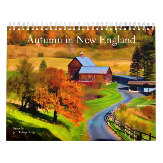 Autumn in New England カレンダー (カバー)