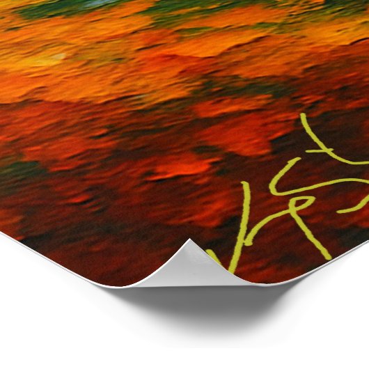 Autumn In New England Landscape ポスター (角)