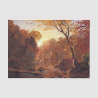 Autumn in North America, Frederic Edwin Church 薄葉紙
