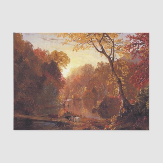 Autumn in North America, Frederic Edwin Church 薄葉紙 (正面)