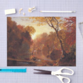 Autumn in North America, Frederic Edwin Church 薄葉紙 (クラフト)