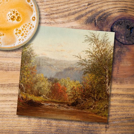 Autumn in the Catskills - Charles W. Knapp ストーンコースター