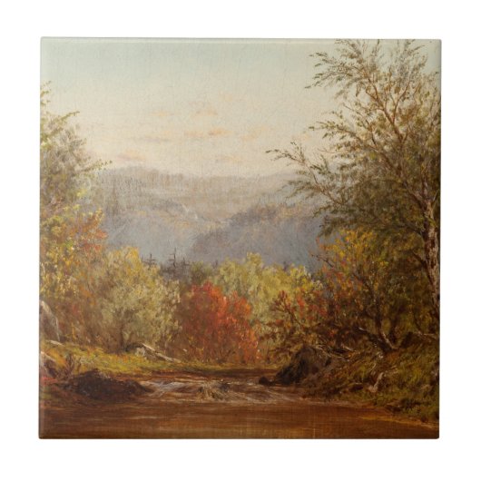 Autumn in the Catskills - Charles W. Knapp タイル (正面)