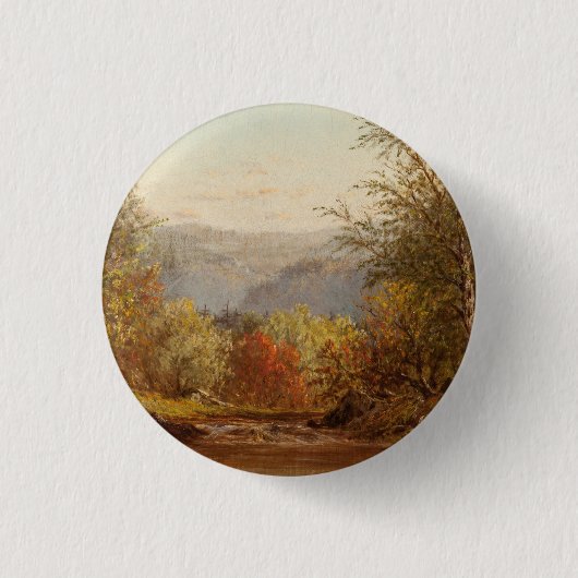 Autumn in the Catskills - Charles W. Knapp 缶バッジ (正面)