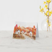 Autumn in Virginia Watercolor カード (黄色い花)