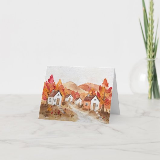 Autumn in Virginia Watercolor カード (正面)