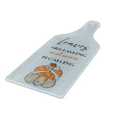 Autumn Is Calling Pumpkin Glass Cutting Board カッティングボード (角)