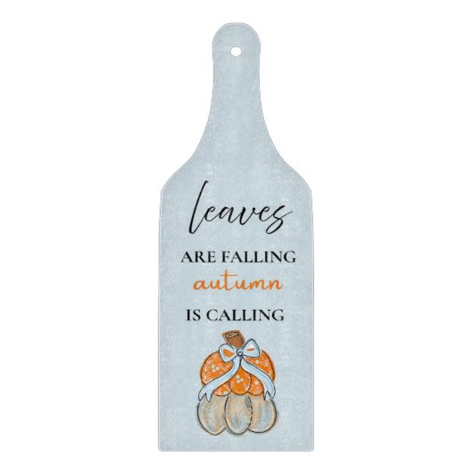 Autumn Is Calling Pumpkin Glass Cutting Board カッティングボード (正面)