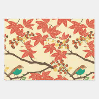 Autumn is changing colors ラッピングペーパーシート
