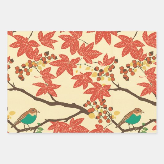 Autumn is changing colors ラッピングペーパーシート (正面)