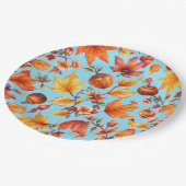 Autumn is in the Air Thanksgiving ペーパープレート (アングル)