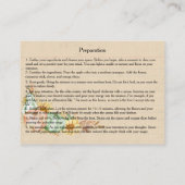 Autumn Kitchen Witch Bulk Recipe Cards 名刺 (裏面)