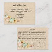 Autumn Kitchen Witch Bulk Recipe Cards 名刺 (正面/裏面)