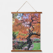 Autumn Laceleaf Japanese Maple Tree Botanical 吊り下げ型タペストリー (正面)