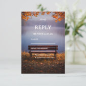 Autumn Lake Bench Response 出欠カード (スタンド正面)