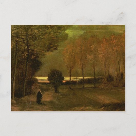 Autumn Landscape at Dusk, Vincent van ゴッホ ポストカード (正面)