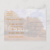 Autumn Landscape by Vanゴッホ。セーブザデート 案内ポストカード (裏面)