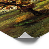 Autumn Landscape Four Trees Van Gogh Fine Art ポスター (角)