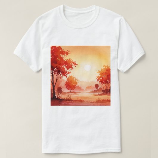 Autumn landscape tシャツ (デザイン正面)