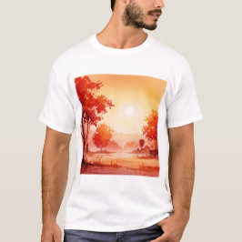 Autumn landscape tシャツ