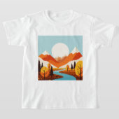 Autumn landscape tシャツ (レイダウン)