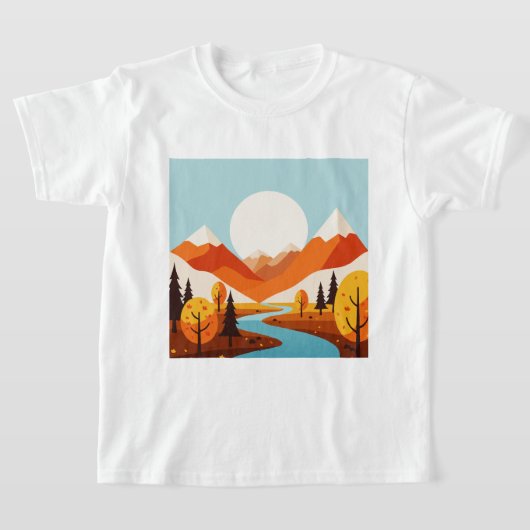 Autumn landscape tシャツ (レイダウン)