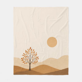 Autumn Landscape Throw Blanket フリースブランケット