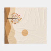 Autumn Landscape Throw Blanket  フリースブランケット (正面(横))