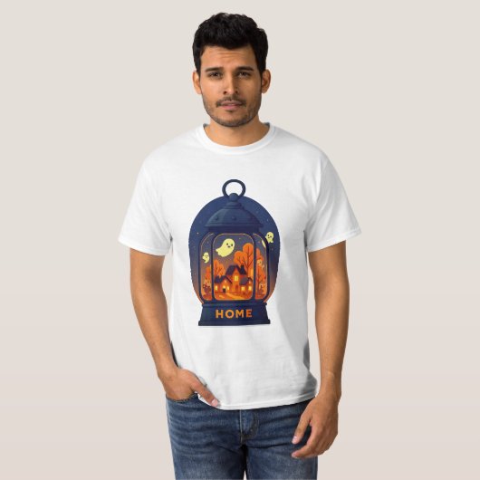 Autumn Lantern Thanksgiving Shirt Tシャツ (正面フル)