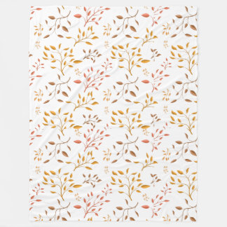 Autumn Leaf Cascade – Cozy Fleece Blanket フリースブランケット