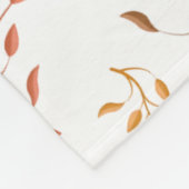Autumn Leaf Cascade – Cozy Fleece Blanket フリースブランケット (角)