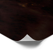 Autumn Leaf Cocoon Girl Golden Glow ポスター (角)