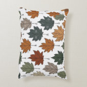 Autumn Leaf  Doodle accent Pillow アクセントクッション (裏面(縦))