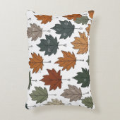 Autumn Leaf  Doodle accent Pillow アクセントクッション (正面(垂直))