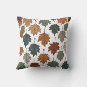 Autumn Leaf  Doodle Throw Pillow クッション (裏面)