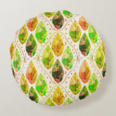 Autumn Leaf Round Pillow ラウンドクッション (裏面)