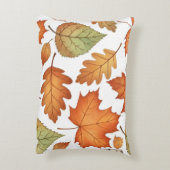 Autumn Leaf Seamless Pattern アクセントクッション (裏面(縦))