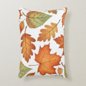 Autumn Leaf Seamless Pattern アクセントクッション (正面(垂直))