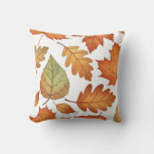 Autumn Leaf Seamless Pattern クッション (正面)