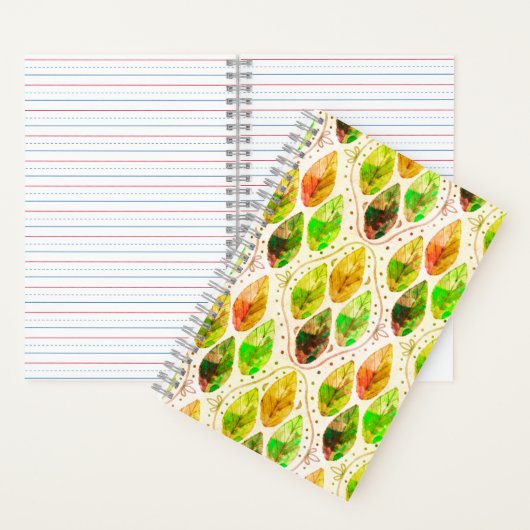 Autumn Leaf Spiral Notebook ノートブック (内側)
