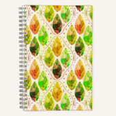Autumn Leaf Spiral Notebook ノートブック (正面)
