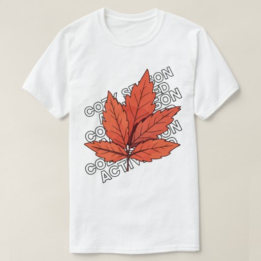 Autumn Leaf T-Shirt – Fall Aesthetic Unisex Tee Tシャツ (デザイン正面)