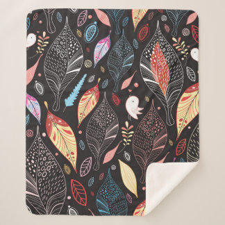 Autumn leaf texture シェルパブランケット