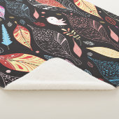 Autumn leaf texture シェルパブランケット (3/4)