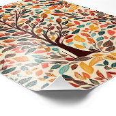 AUTUMN LEAF TREE DESIGN フォトプリント (角)