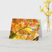 Autumn Leaves カード (黄色い花)